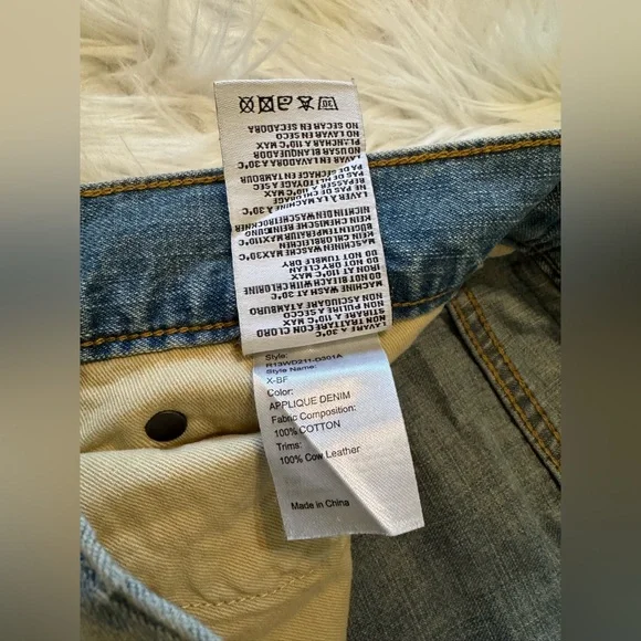 R13 Articulated Knee Cropped Denim Jeans 24 - Picture 5 of 9